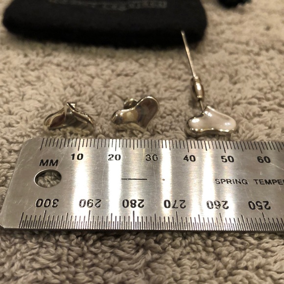 Angela Cummings 925 Floating Heart Earrings & Pin - Picture 6 of 6